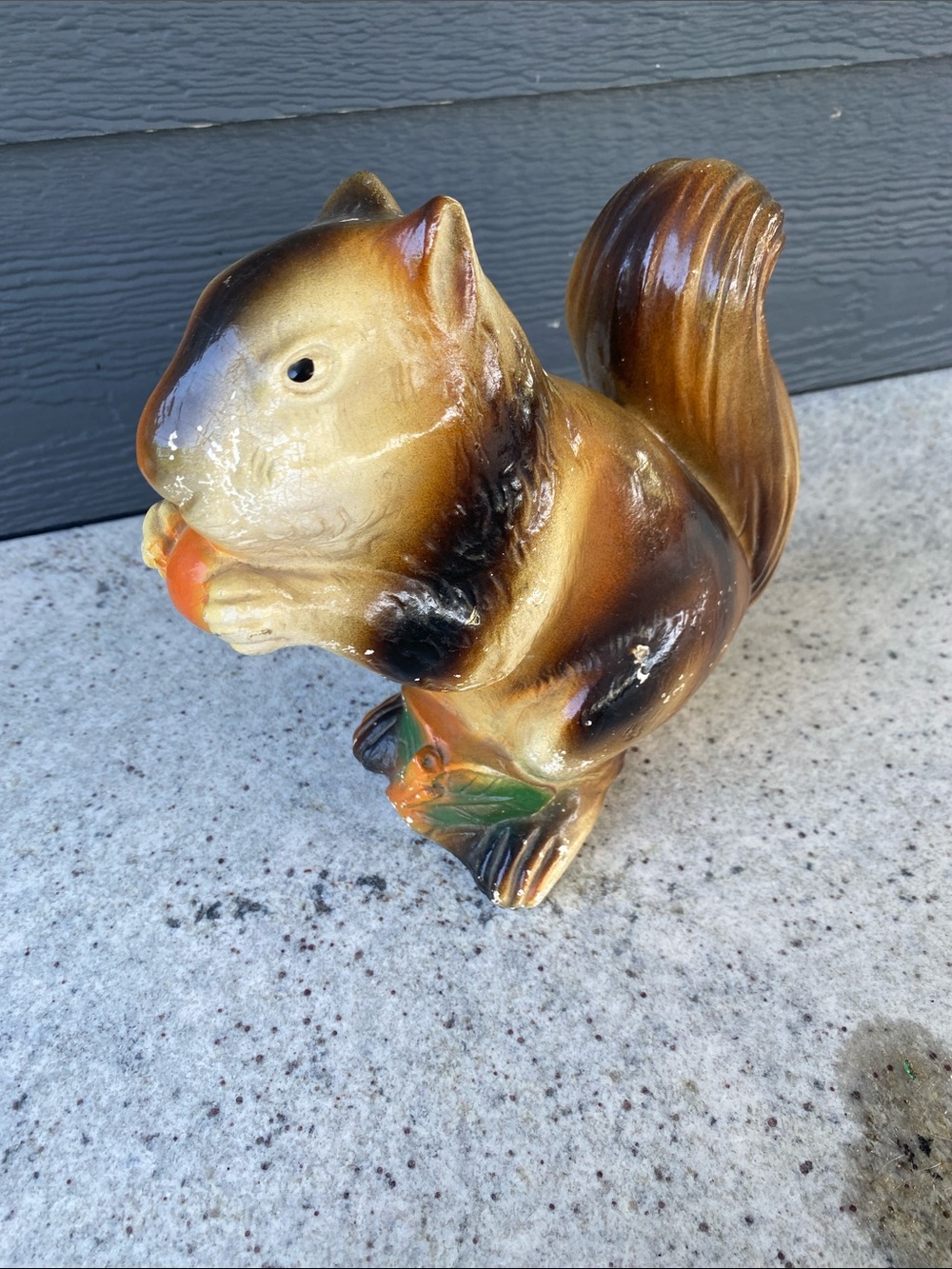 Vintage squirrel chalkware